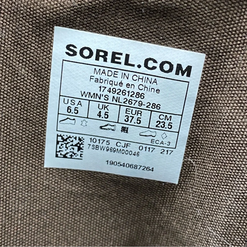 Sorel Emelie Mid Calf Nubuck Leather Waterproof Boot NL2679-286 Women’s Size 6.5